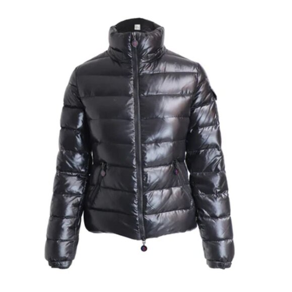 Moncler Women's Black Nylon Down Short Jacket Authentic Tag Size 1 Small 2978 - Picture 14 of 16